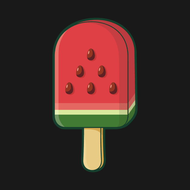 Watermelon Ice Cream Stick by sifis