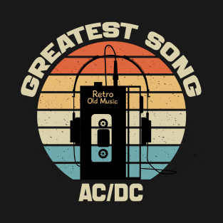 AC DC - Retro Walkman - Style T-Shirt