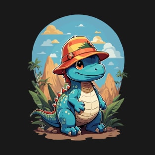 cute dinosaur summer theme T-Shirt