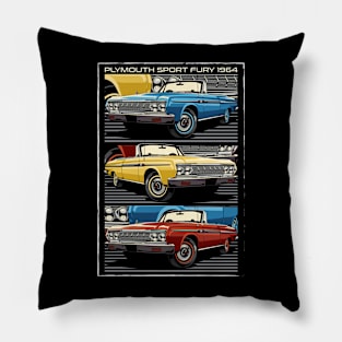 Retro Plymouth Sport Fury Pillow