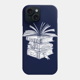 Challenge Books (White) Phone Case