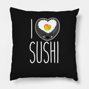 I Love Sushi | Japanese Sushi Lover Shirt for People Who Like Fish Pillow