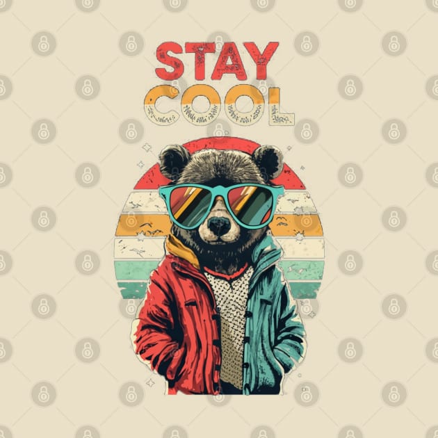 stay cool bear  retro by Aldrvnd