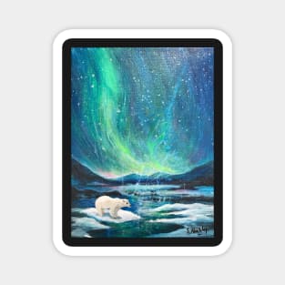 Aurora Borealis the Polar Bear Magnet