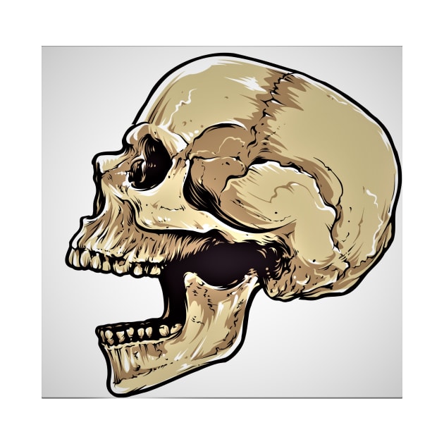 skull by makaxeira