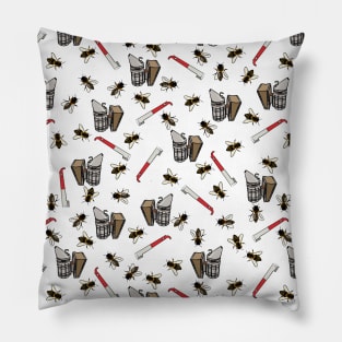 Bee Keeper Tools Pattern Pillow