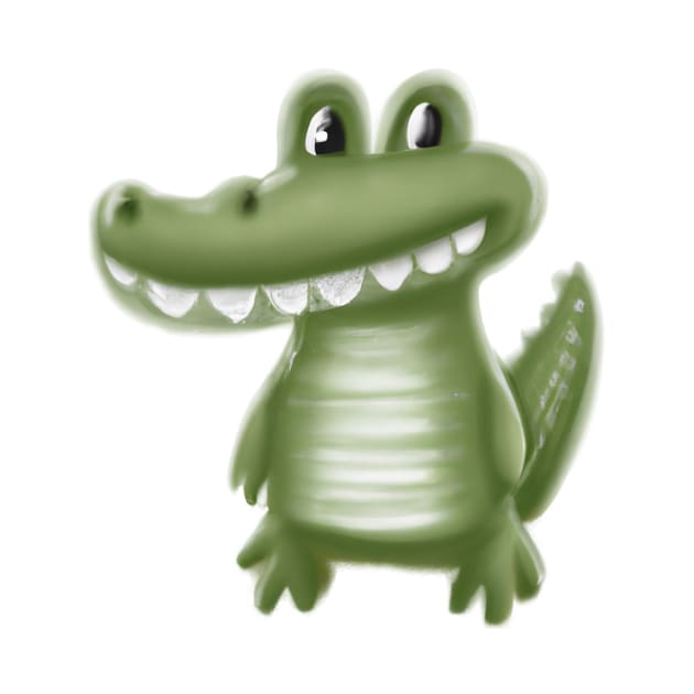 Cute Aligator Drawing by Play Zoo