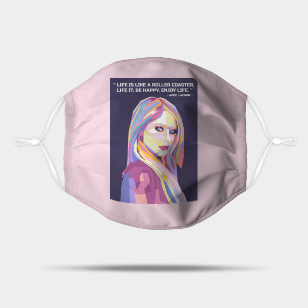 Quotes Avril lover Lavigne in WPAP - Avril - Mask | TeePublic