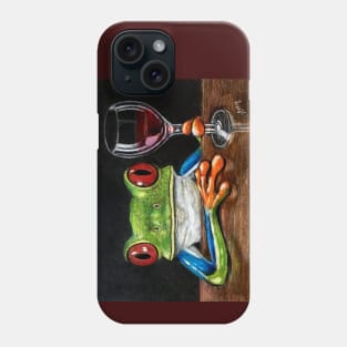 "Cabernet Frog" - Frogs After Five collection Phone Case