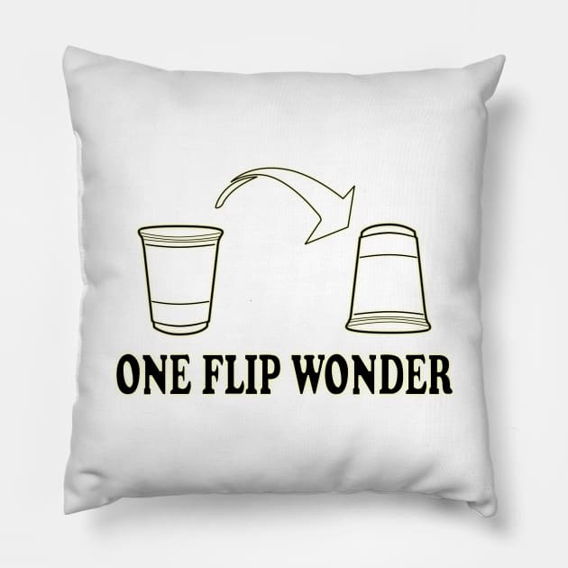 one flip wonder Pillow by Zeronimo66