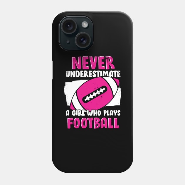 American Football Girl Woman Gift Phone Case by Dolde08