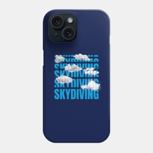 Skydiving in the clouds Phone Case