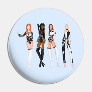 badass black and white fashion design Pin