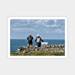 Taking in the view along the Mull of Galloway coast, Scotland Magnet