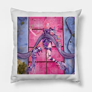 Chromaticas World - Plastic Girl Pillow