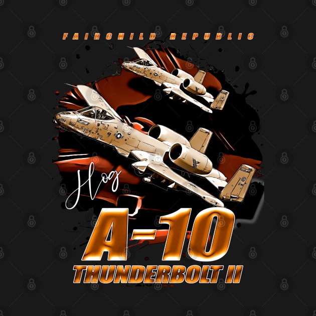 Fairchild A-10 Thunderbolt II Fighterjet by aeroloversclothing