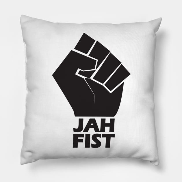 Jah Fist band shirt Pillow by ElJefe