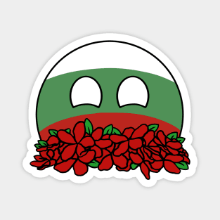 countryballs bulgaria play flowers Magnet