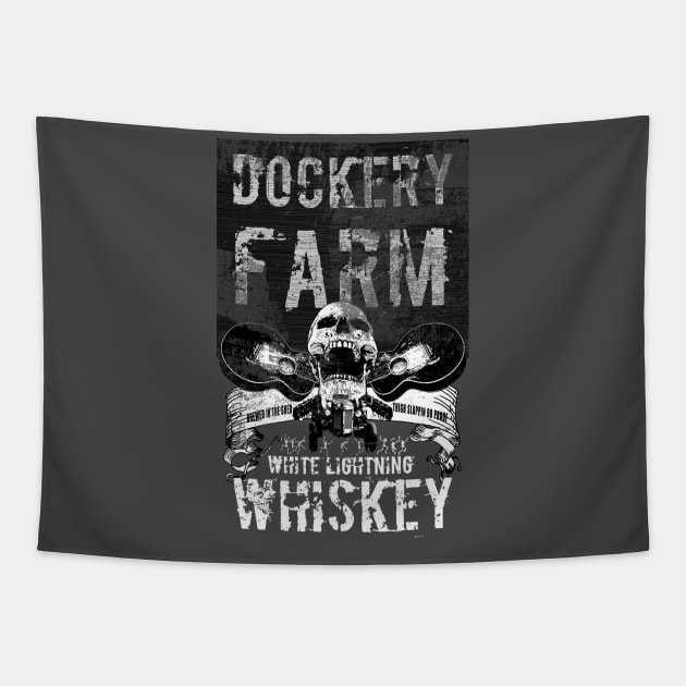 Dockery Farm Whitelightening Whiskey Tapestry by Deadcatdesign