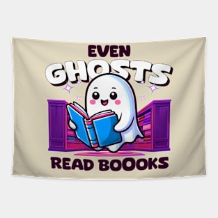 Even Ghosts Read Boooks! Books lovers Tapestry