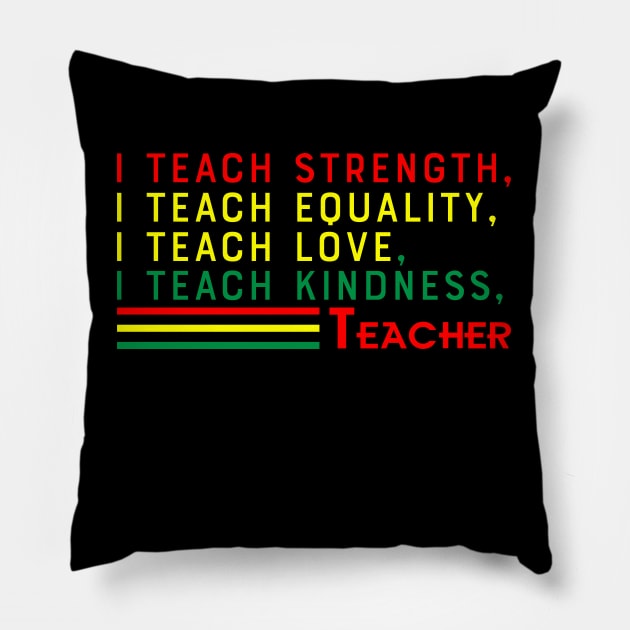 Black Teacher, Black History, Black lives matter Pillow by UrbanLifeApparel