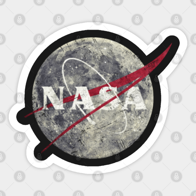 NASA Moon Vintage Emblem - Nasa - Sticker