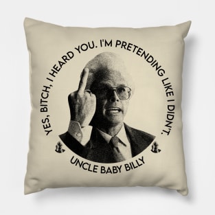 BABY BILLY MEME BLACK Pillow