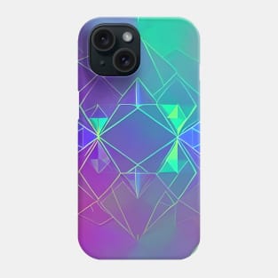 Neon Line Geometric Phone Case