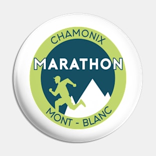 mont blanc marathon Pin