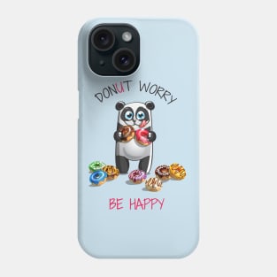 Panda Donut Worry Phone Case