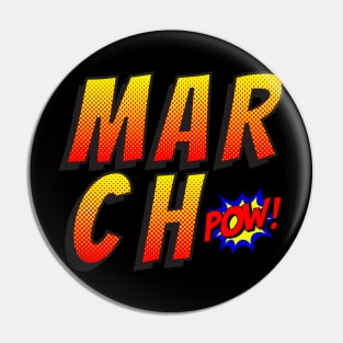 March born comic strips funny gift Pin