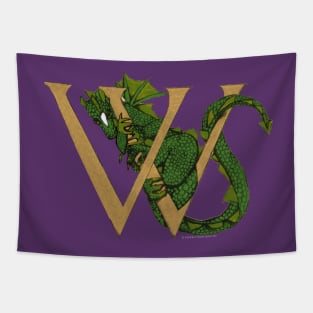 Green Dragon Letter W 2023 Tapestry