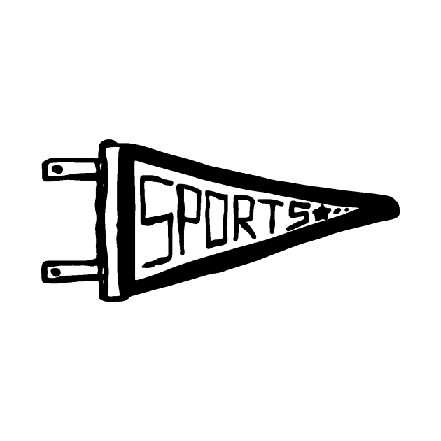 Sports Banner Doodle Black by Mijumi Doodles