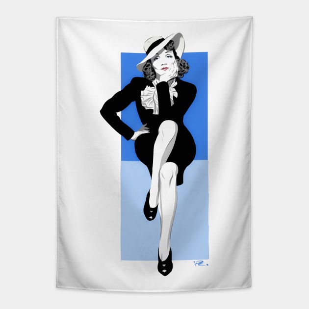 Marlene Dietrich Tapestry by PLAYDIGITAL2020