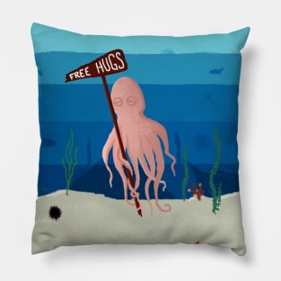 Free Hugs Under The Sea Pillow