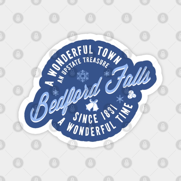 Bedford Falls Circle Magnet by PopCultureShirts
