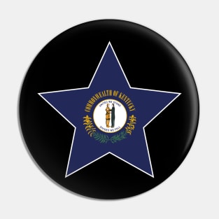 Kentucky State Flag Star Pin