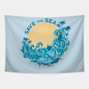 SAVE THE SEA Tapestry