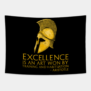 Ancient Greek Philosophy - Aristotle Quote - Motivational Tapestry