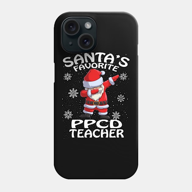 Santas Favorite Ppcd Teacher Christmas Phone Case by intelus