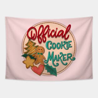 Official cookie maker Cristmas design Tapestry