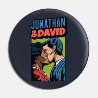 Jonathan & David - The Gayest Biblical Couple - Jewish Humor Pin