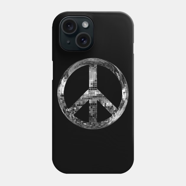 Disco Peace Sign Phone Case by Art by Deborah Camp