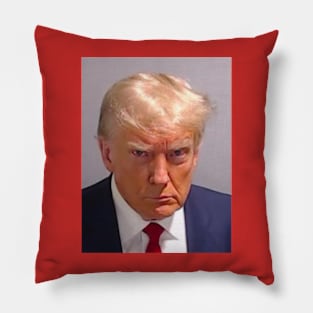 Official Donald Trump Mugshot 2023 Pillow