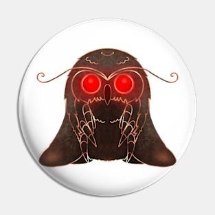 Ruby and Gold Mothman Pin