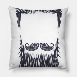 Faceless Facial Hair Pillow