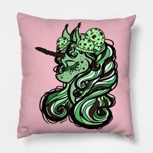 Mint Chocolate Chip Unicorn Pillow