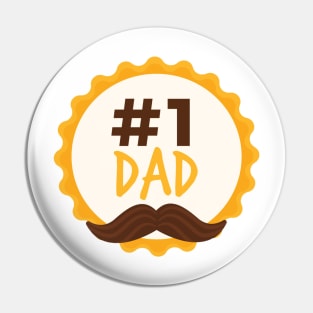 Dad number 1 Pin