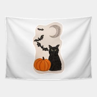 Halloween Kitty Tapestry