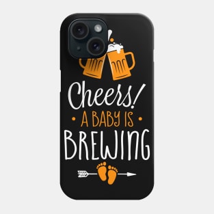 Beer Pregnancy Announcement Tee Cheers A Baby is Brewing Phone Case